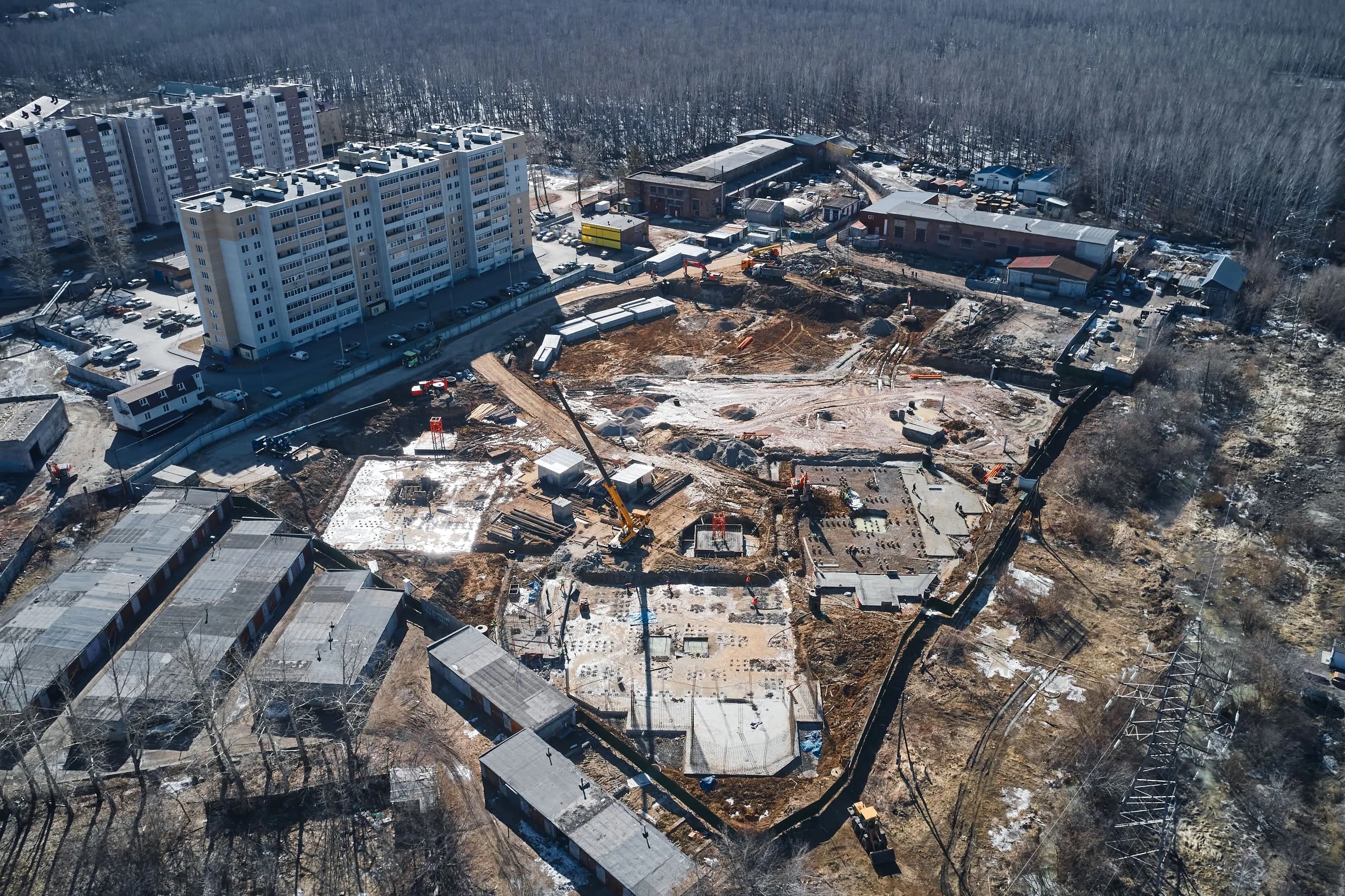 Ход строительства