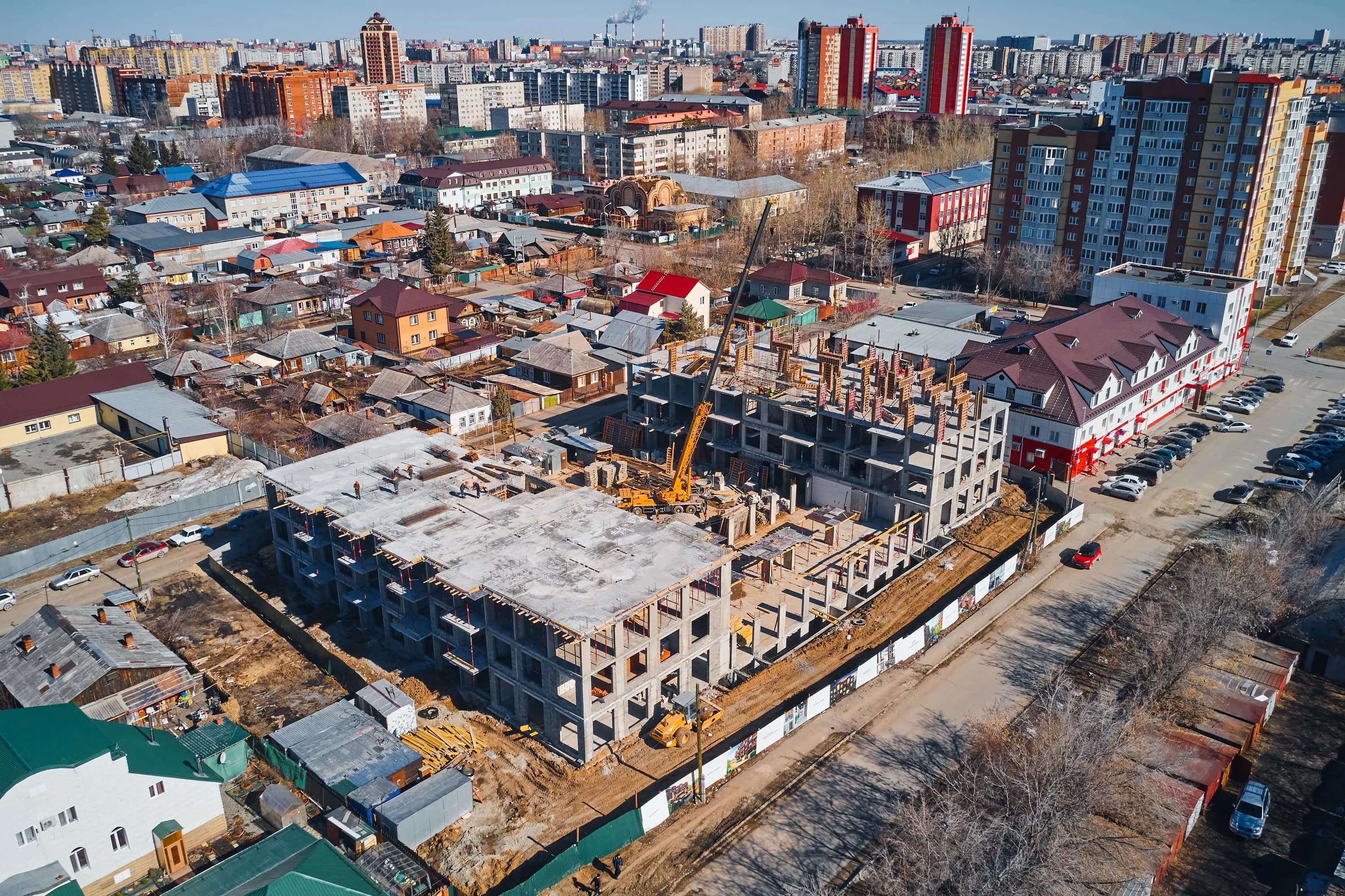 Ход строительства